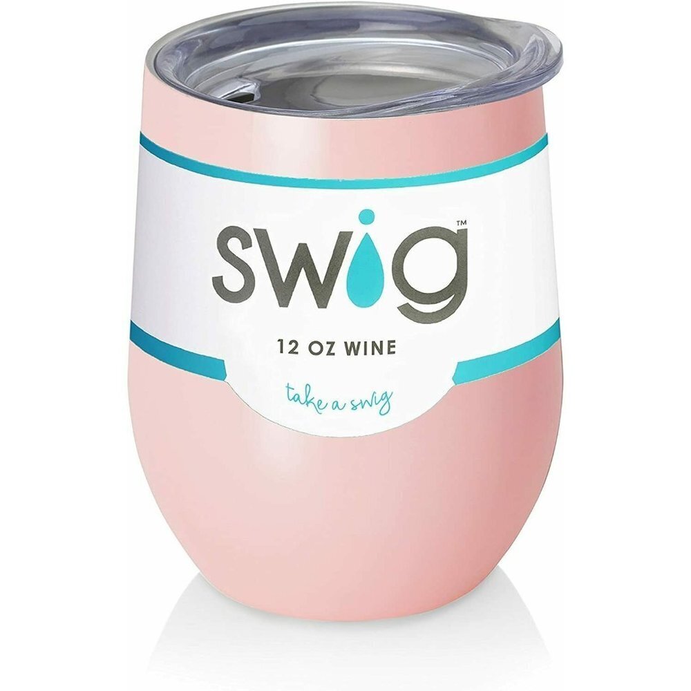 Swig 12 Oz Stemless Rose Gold Wine Cup